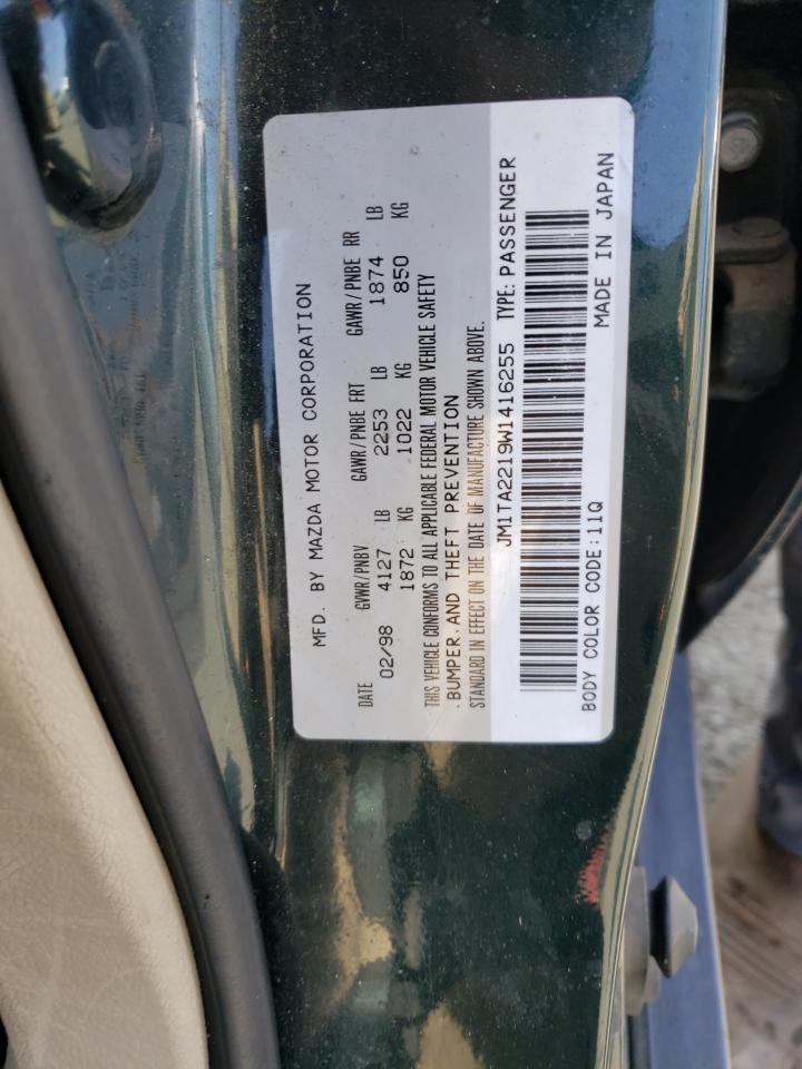 Photo 10 from auction – 1998 MAZDA MILLENIA with VIN JM1TA2219W1416255