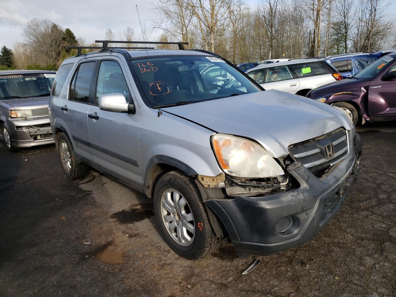 HONDA CR-V EX 2005 with VIN JHLRD78895C054596 - Photo from auction