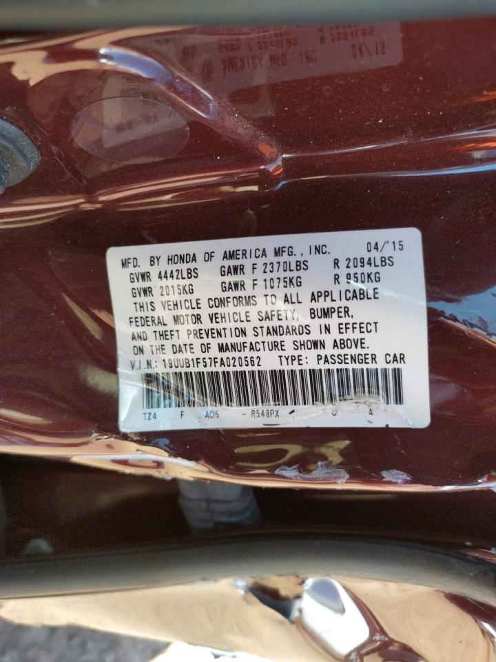 Photo 10 from auction – 2015 ACURA TLX TECH with VIN 19UUB1F57FA020562