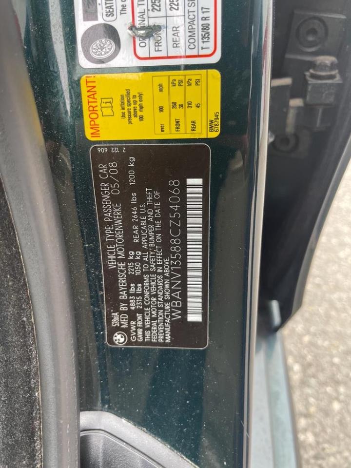 Photo 10 from auction – 2008 BMW 528 XI with VIN WBANV13588CZ54068