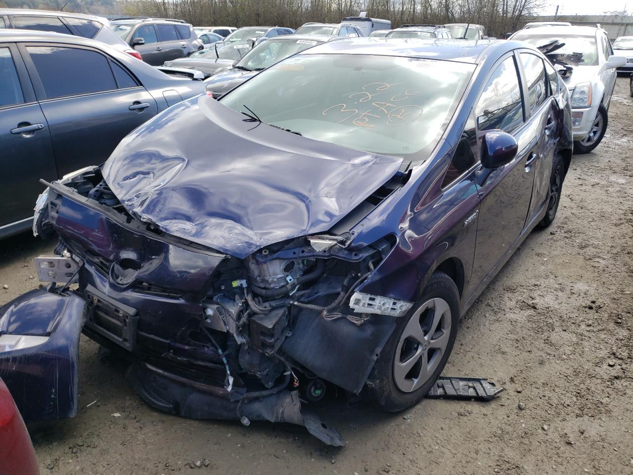 Photo 2 from auction – 2014 TOYOTA PRIUS with VIN JTDKN3DU6E0370871
