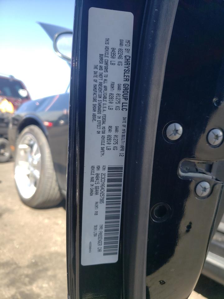 Photo 10 from auction – 2012 DODGE CHALLENGER with VIN 2C3CDYAG4CH257985