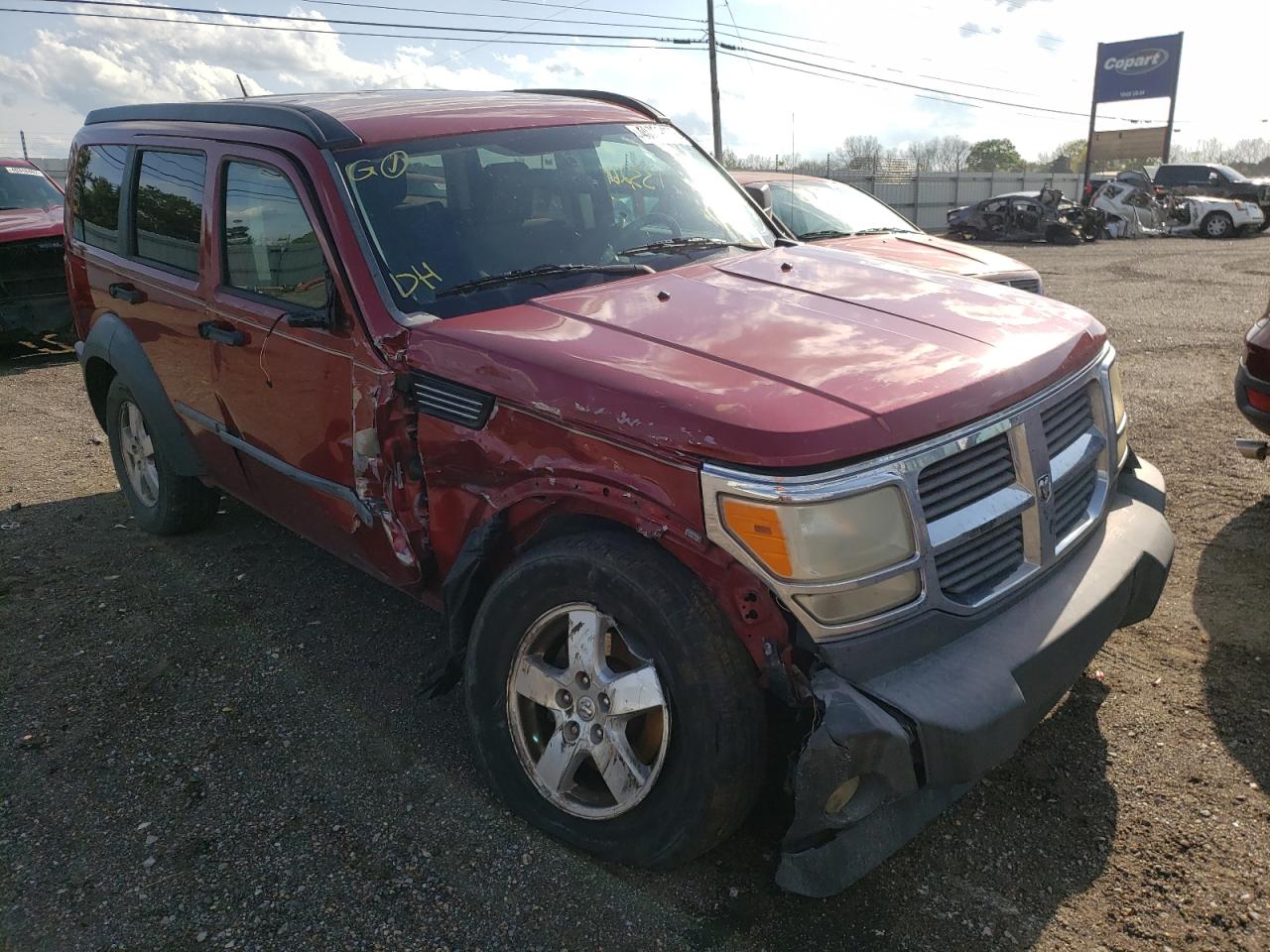DODGE NITRO SXT 2007 with VIN 1D8GT28K57W596223 - Photo from auction