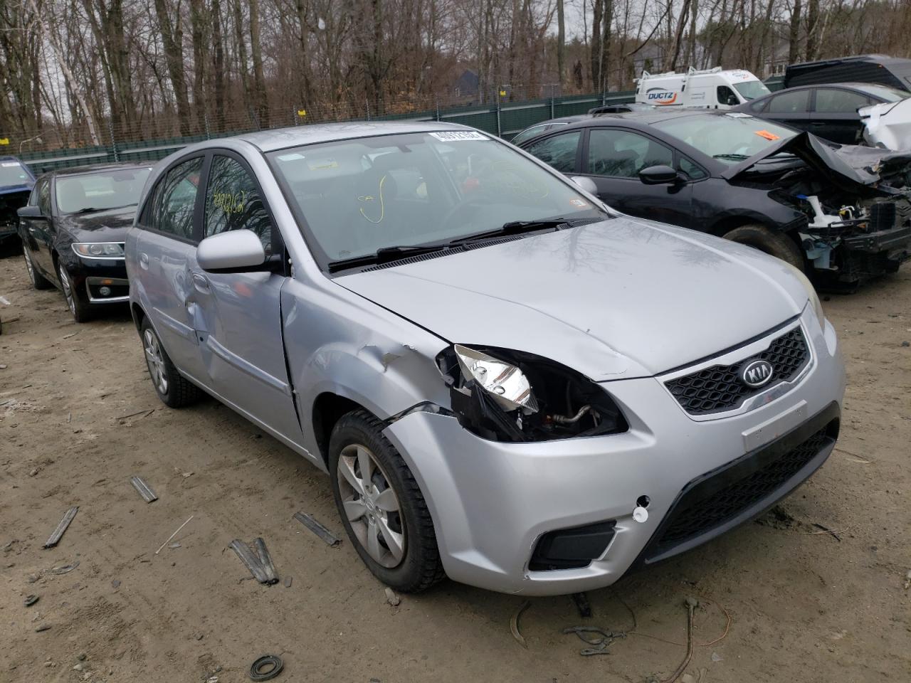 KIA RIO LX 2010 with VIN KNADH5A37A6653002 - Photo from auction