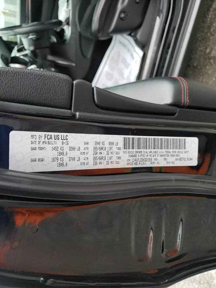 Photo 10 from auction – 2017 JEEP GRAND CHER with VIN 1C4RJFLG5HC631918