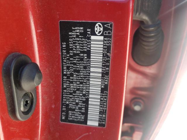 Photo 10 from auction – 2014 TOYOTA COROLLA L with VIN 5YFBURHE2EP095952
