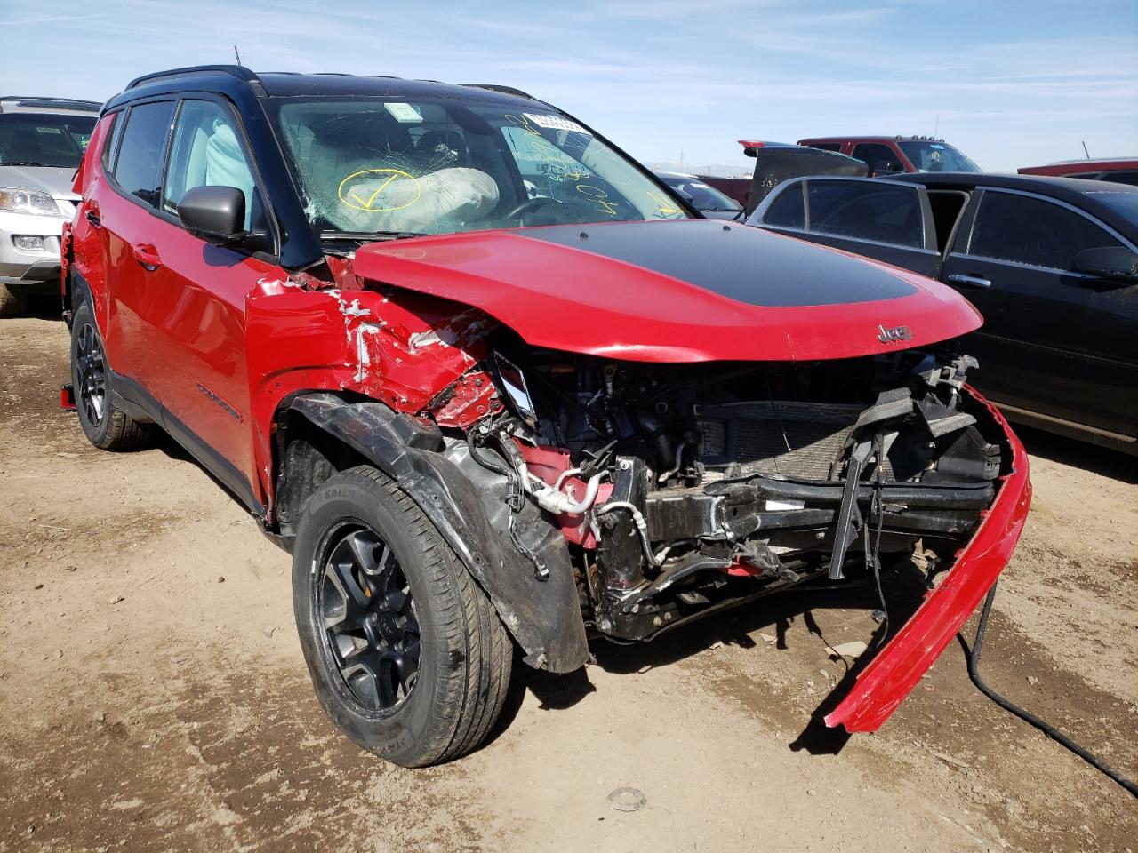 JEEP COMPASS TR 2020 with VIN 3C4NJDDB1LT208143 - Photo from auction