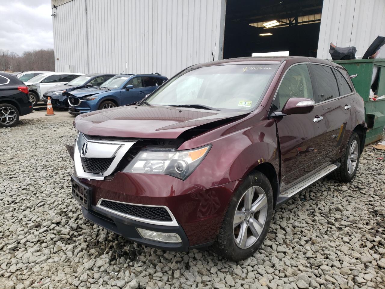 Foto 2 de la subasta – 2012 ACURA MDX TECHNO con VIN 2HNYD2H37CH546435