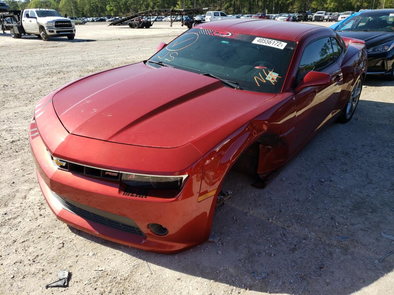 Photo 2 from auction – 2014 CHEVROLET CAMARO LT with VIN 2G1FB1E32E9229525