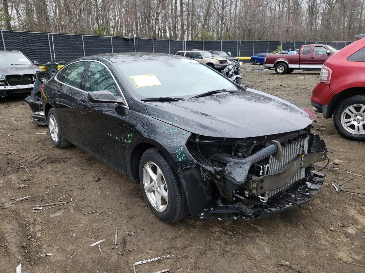 CHEVROLET MALIBU LS 2018 with VIN 1G1ZB5ST1JF233446 - Photo from auction