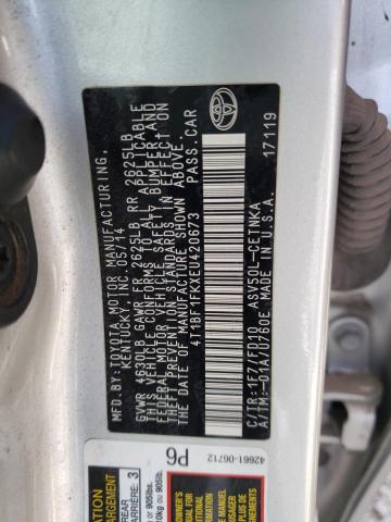 Photo 10 from auction – 2014 TOYOTA CAMRY L with VIN 4T1BF1FKXEU420673