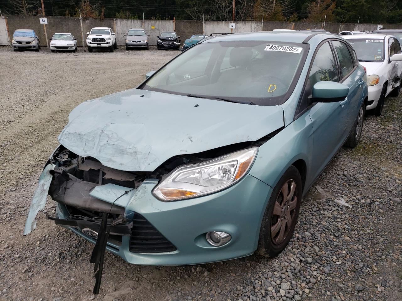 Photo 2 from auction – 2012 FORD FOCUS SE with VIN 1FAHP3K28CL382348