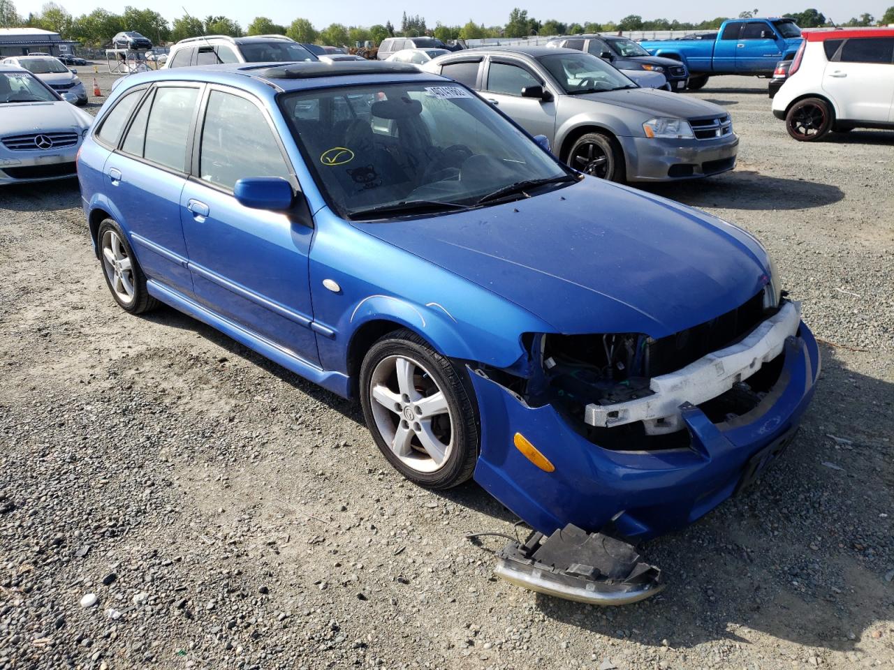 MAZDA PROTEGE PR 2003 with VIN JM1BJ245X31153913 - Photo from auction
