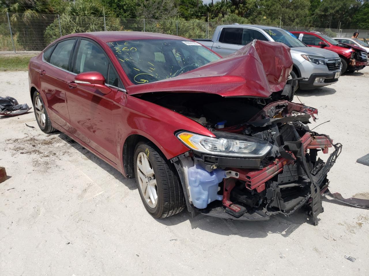 FORD FUSION SE 2015 with VIN 1FA6P0HD8F5111152 - Photo from auction