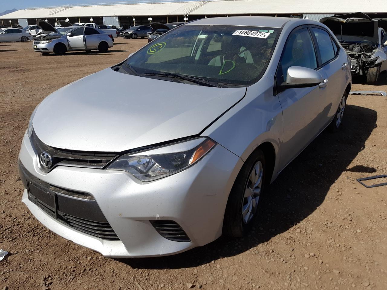 Photo 2 from auction – 2016 TOYOTA COROLLA L with VIN 2T1BURHE2GC521643