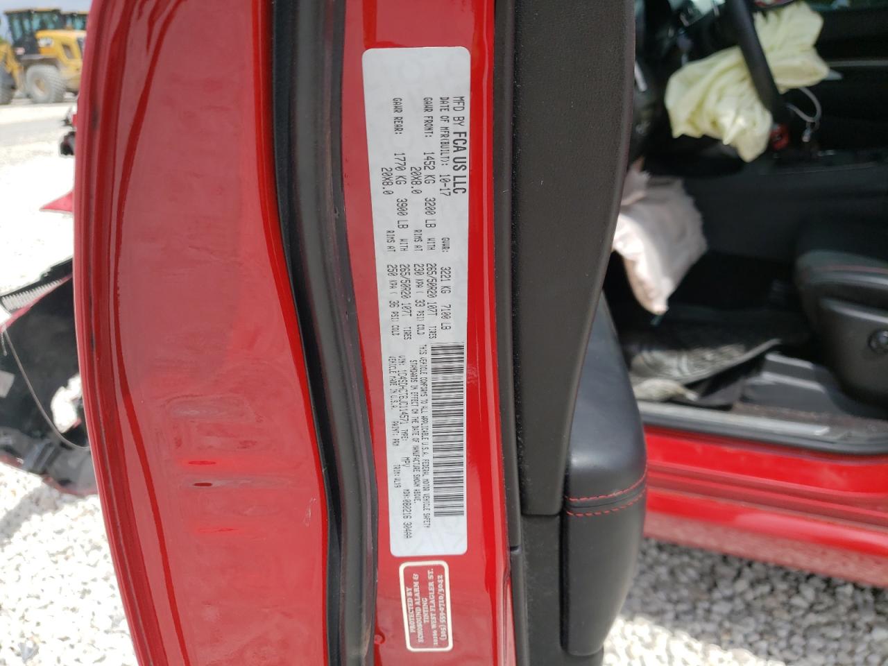 Photo 10 from auction – 2018 DODGE DURANGO R/ with VIN 1C4SDHCT6JC114571