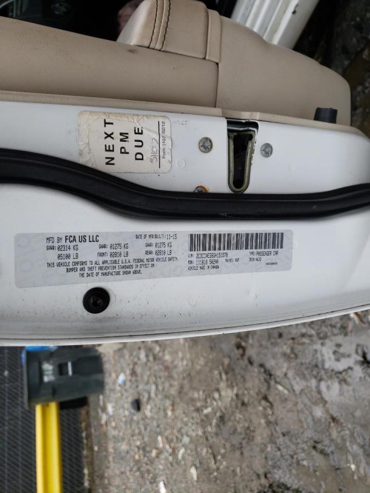Photo 10 from auction – 2016 CHRYSLER 300C with VIN 2C3CCAEG6GH151578