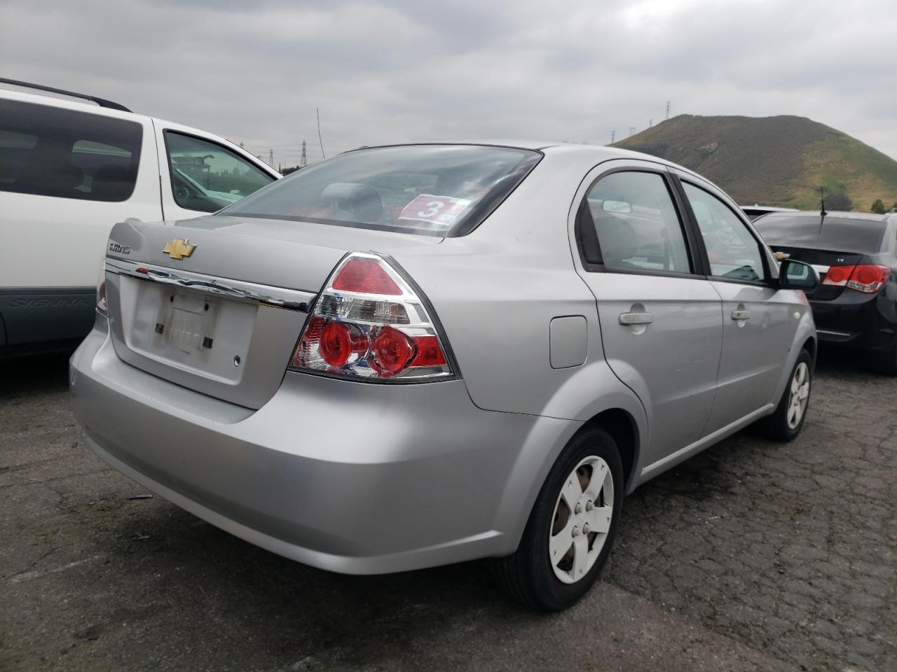 Photo 4 from auction – 2008 CHEVROLET AVEO BASE with VIN KL1TD56668B144654
