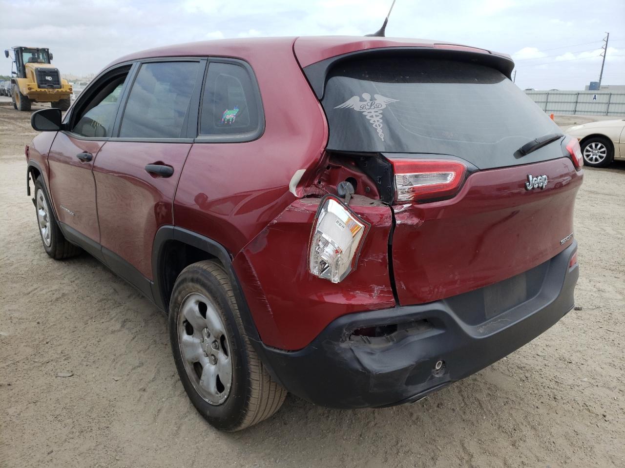 Photo 3 from auction – 2014 JEEP CHEROKEE S with VIN 1C4PJLAB7EW178859