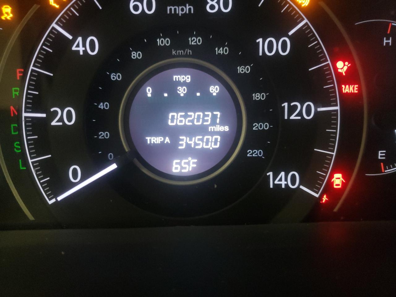 Photo 8 from auction – 2015 HONDA CR-V EX with VIN 2HKRM4H53FH664677