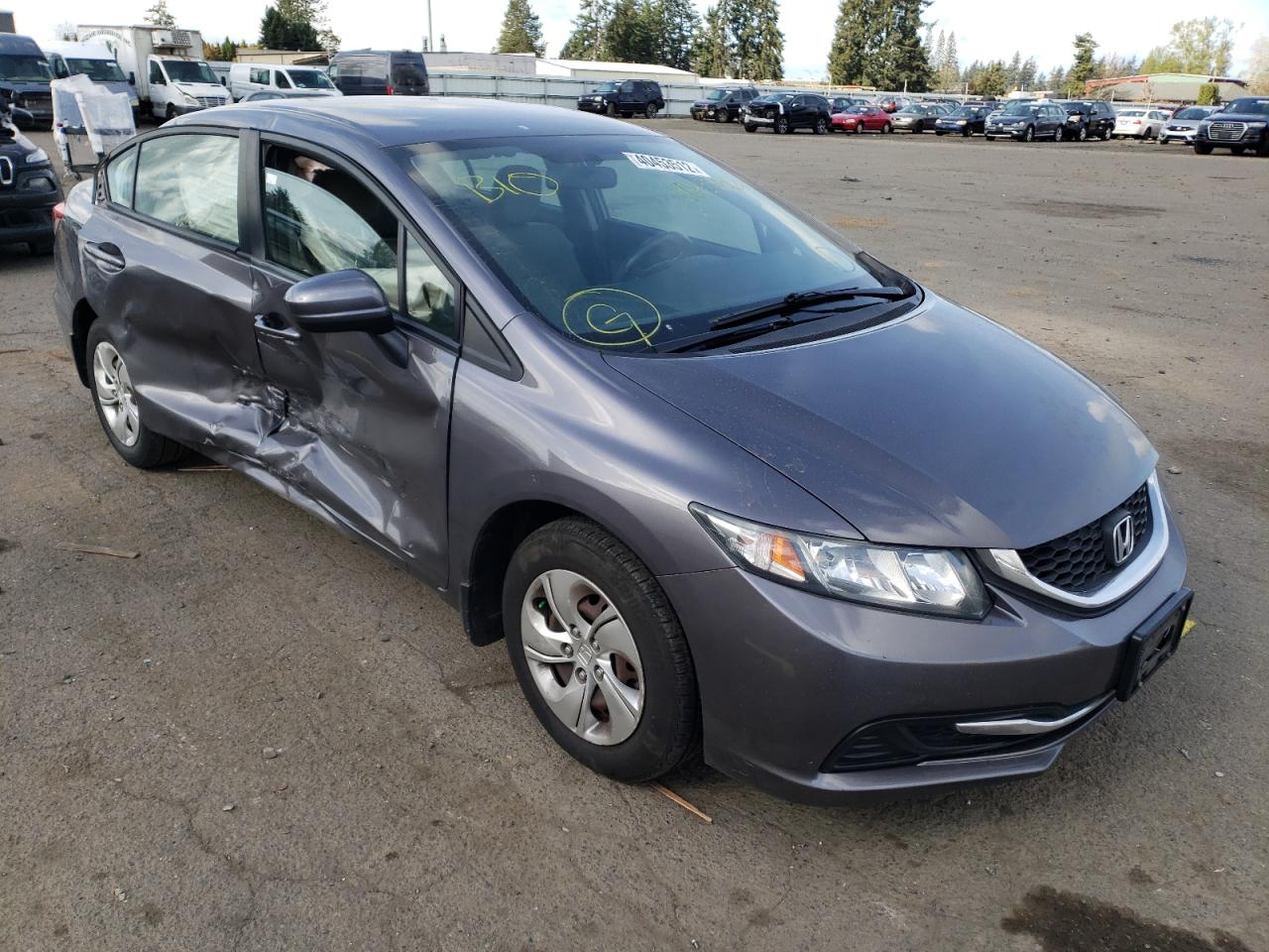 HONDA CIVIC LX 2015 with VIN 19XFB2F53FE705992 - Photo from auction