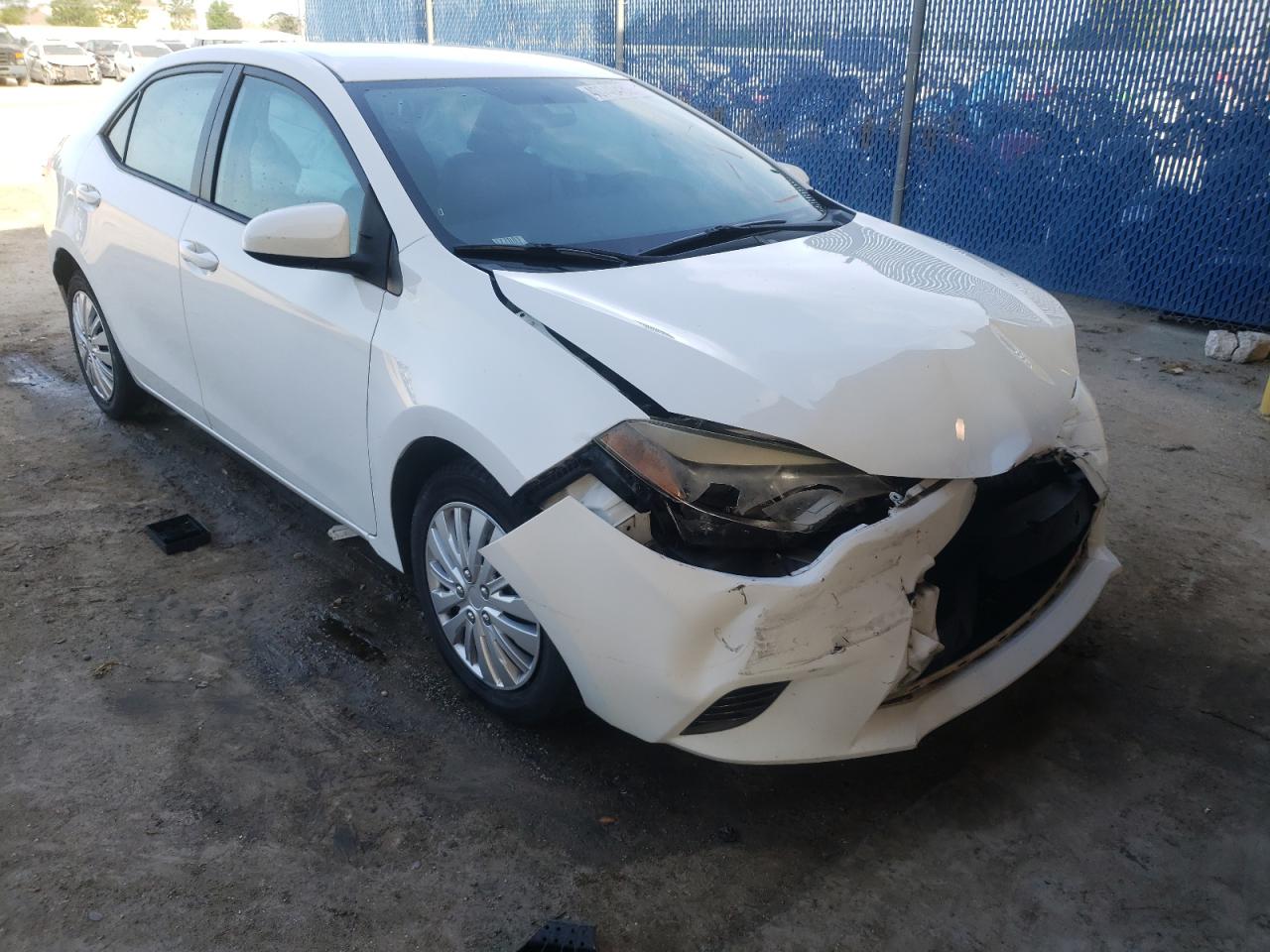 TOYOTA COROLLA L 2015 with VIN 2T1BURHE0FC422849 - Photo from auction