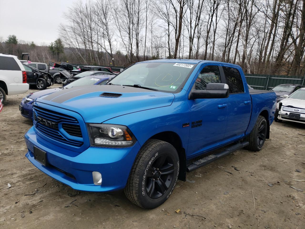 Photo 2 from auction – 2018 RAM 1500 SPORT with VIN 1C6RR7MT5JS220192
