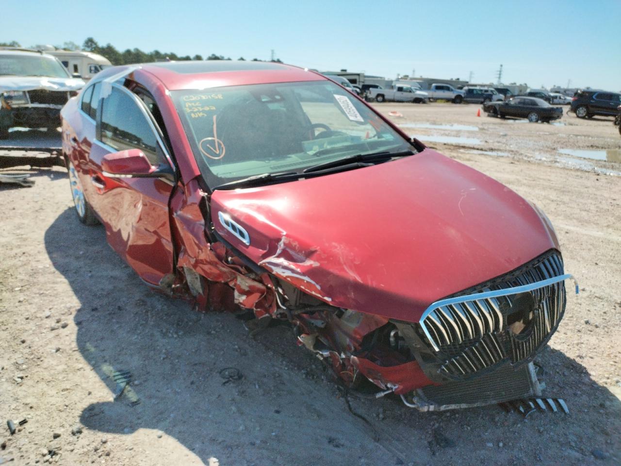 BUICK LACROSSE P 2014 with VIN 1G4GD5G31EF242408 - Photo from auction