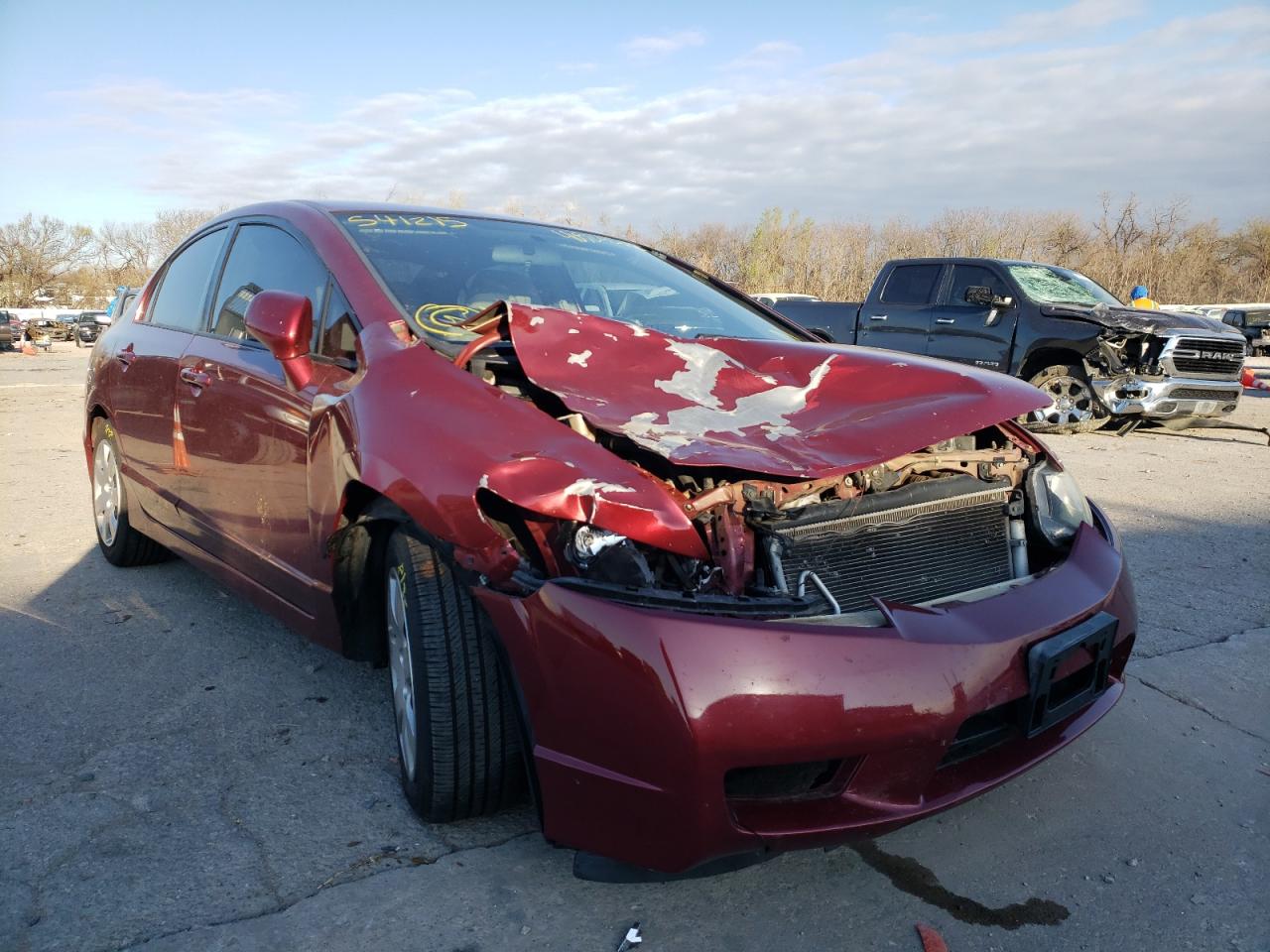 HONDA CIVIC LX 2011 with VIN 2HGFA1F56BH541215 - Photo from auction