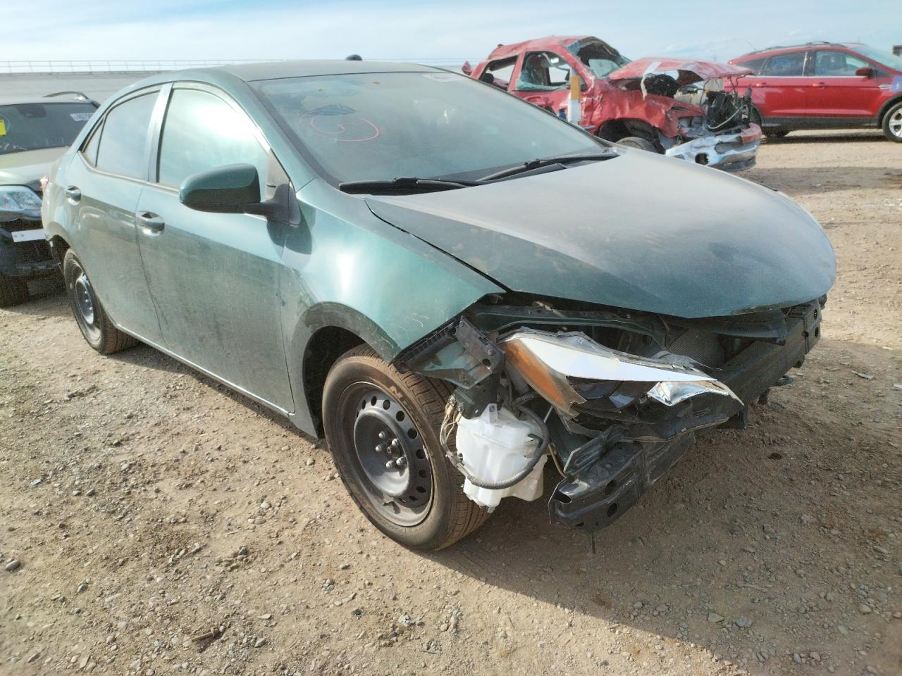 TOYOTA COROLLA L 2014 with VIN 5YFBURHE9EP101049 - Photo from auction