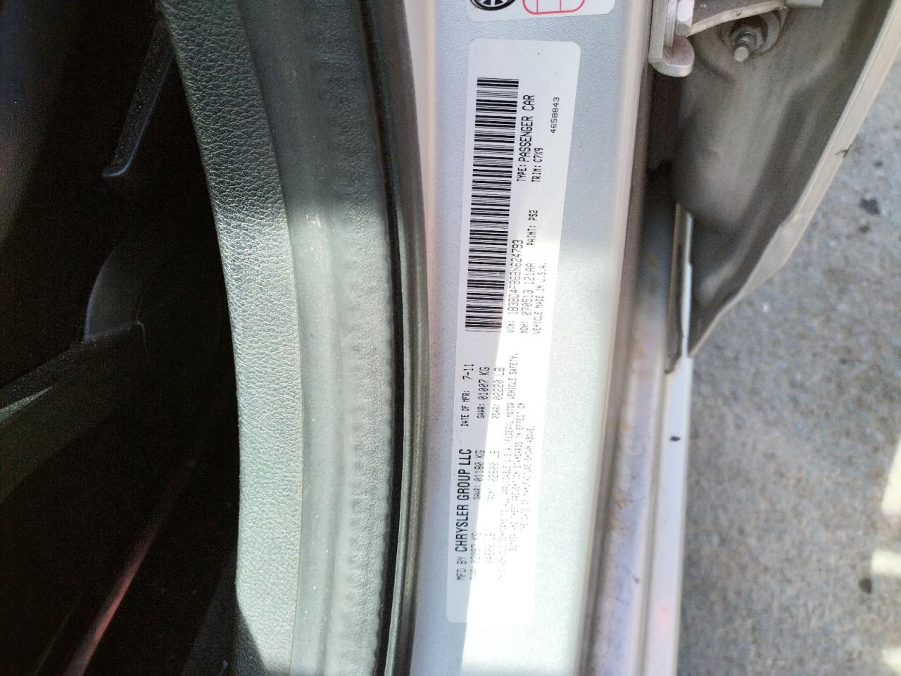Photo 10 from auction – 2011 DODGE AVENGER EX with VIN 1B3BD4FB6BN624793