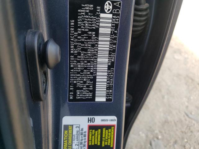 Photo 10 from auction – 2018 TOYOTA COROLLA L with VIN 5YFBURHEXJP804377