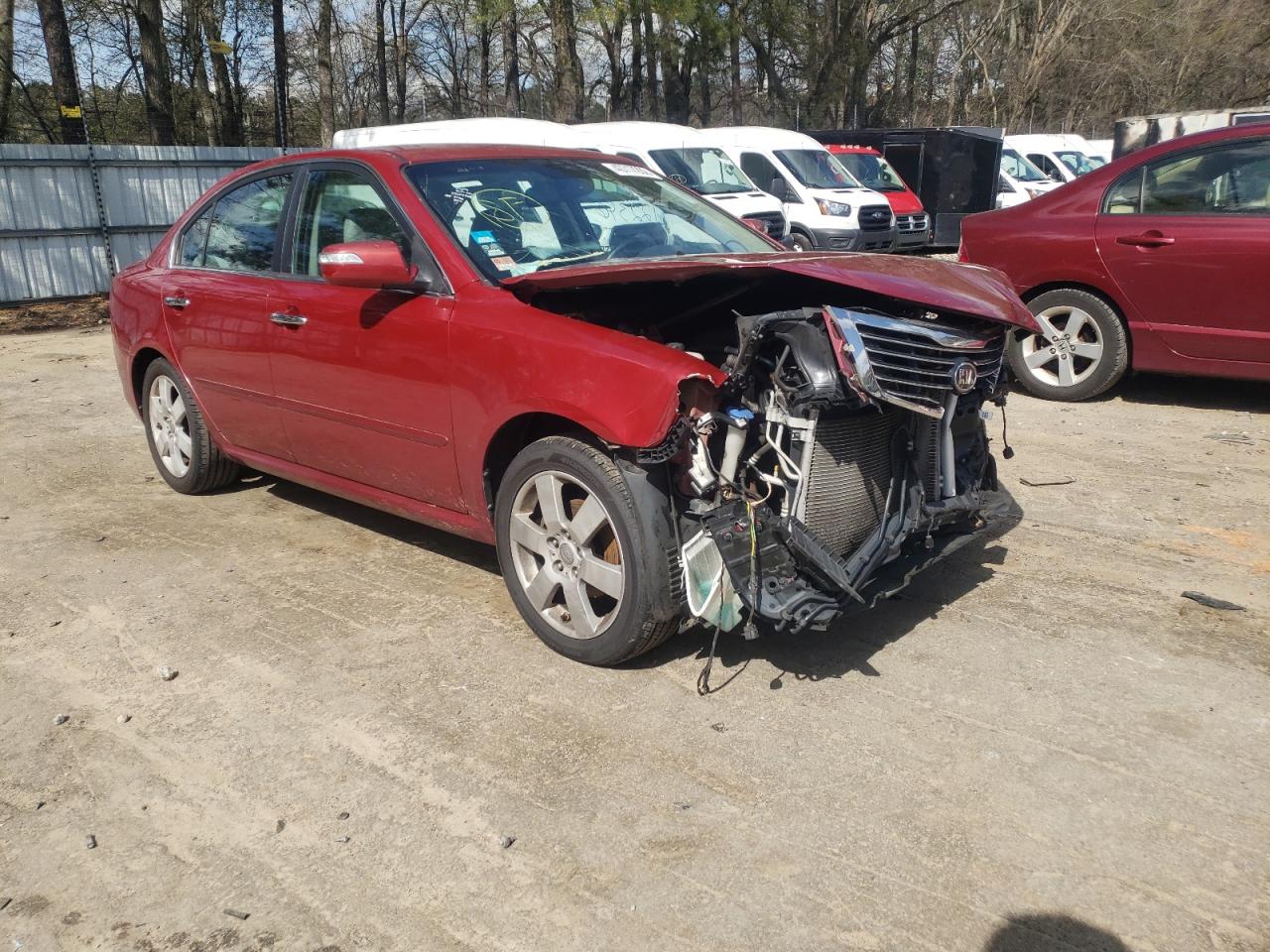 KIA OPTIMA EX 2010 with VIN KNAGH4A88A5452492 - Photo from auction