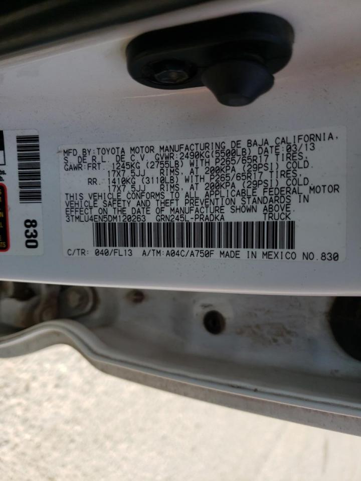 Photo 10 from auction – 2013 TOYOTA TACOMA DOU with VIN 3TMLU4EN5DM120263