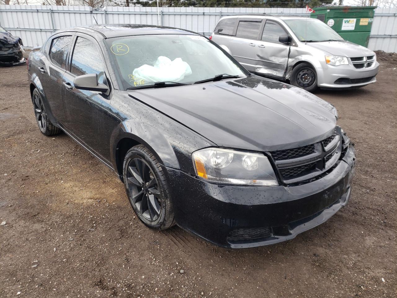 DODGE AVENGER SE 2013 with VIN 1C3CDZAB0DN755409 - Photo from auction