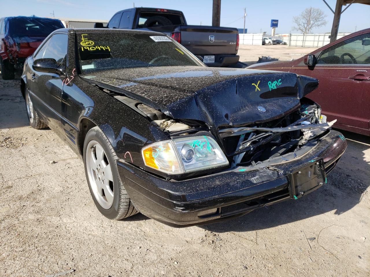 MERCEDES-BENZ SL 500 2000 with VIN WDBFA68F6YF190994 - Photo from auction