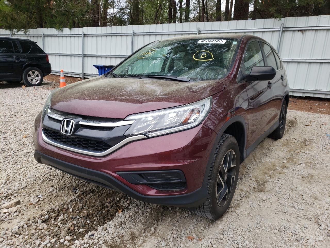 Photo 2 from auction – 2016 HONDA CR-V SE with VIN 2HKRM3H41GH518409