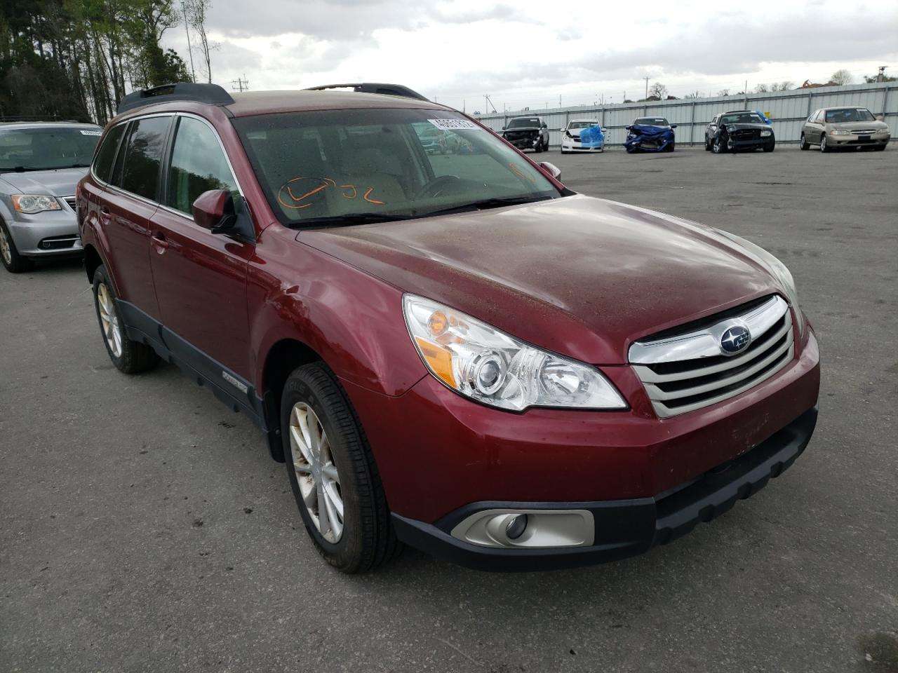 SUBARU OUTBACK 2011 with VIN 4S4BRBCC5B3426893 - Photo from auction