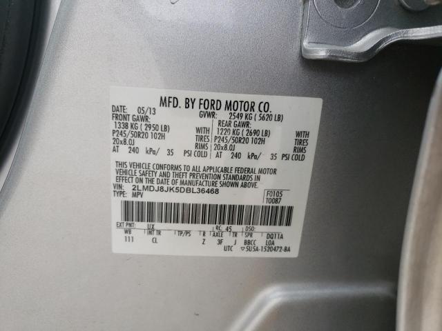 Photo 10 from auction – 2013 LINCOLN MKX with VIN 2LMDJ8JK5DBL36468
