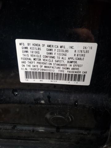 Photo 10 from auction – 2017 ACURA ILX with VIN 19UDE2F38HA000013