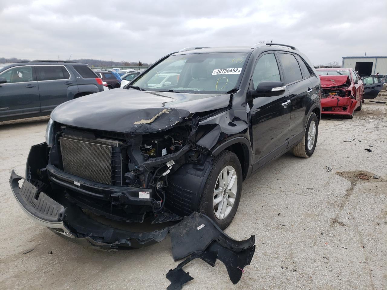 Photo 2 from auction – 2014 KIA SORENTO LX with VIN 5XYKT3A62EG506337