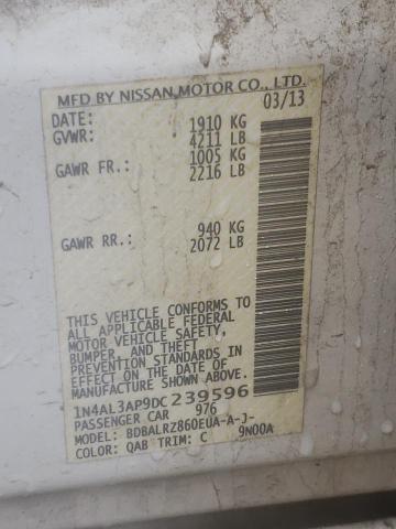 Photo 10 from auction – 2013 NISSAN ALTIMA 2.5 with VIN 1N4AL3AP9DC239596