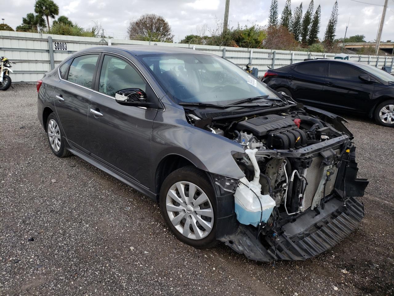 NISSAN SENTRA S 2018 with VIN 3N1AB7AP2JY322555 - Photo from auction