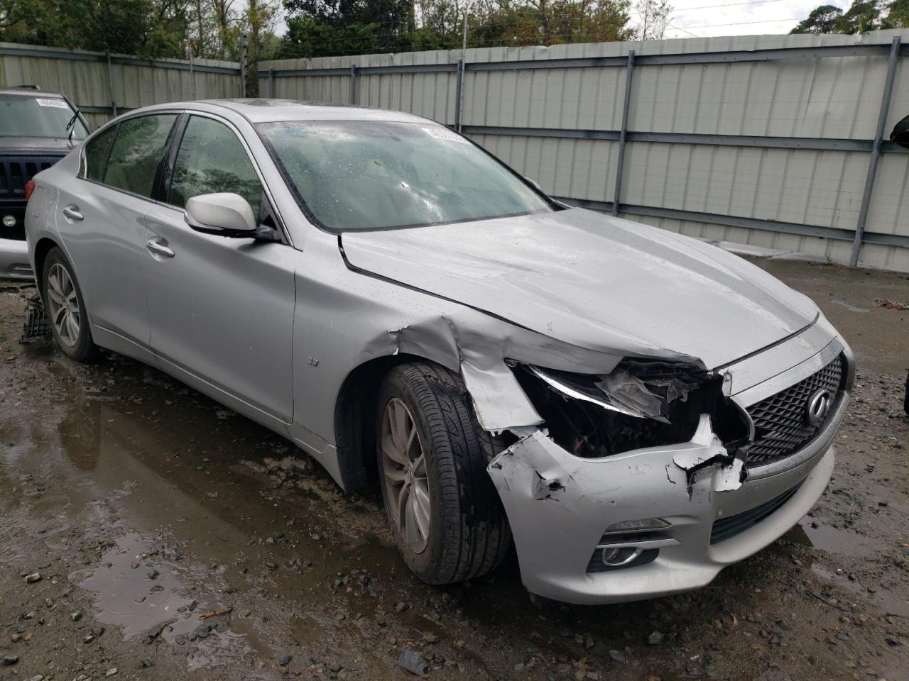 INFINITI Q50 BASE 2015 with VIN JN1BV7AR0FM421852 - Photo from auction