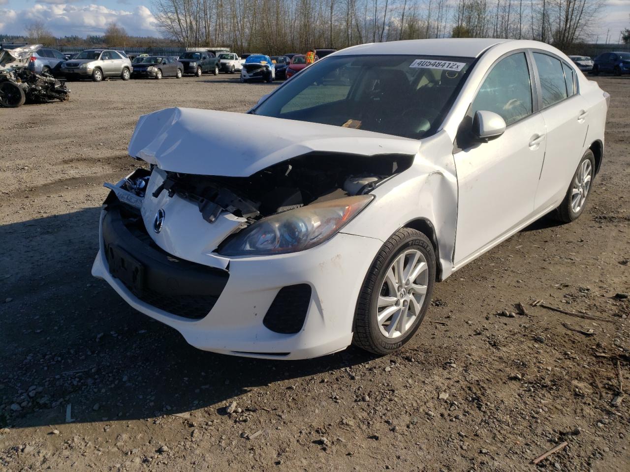 Photo 2 from auction – 2012 MAZDA 3 I with VIN JM1BL1V7XC1595644