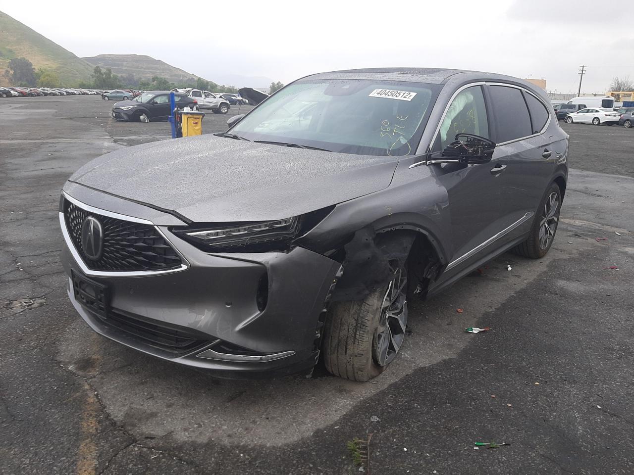 Photo 2 from auction – 2022 ACURA MDX TECHNO with VIN 5J8YD9H41NL001863