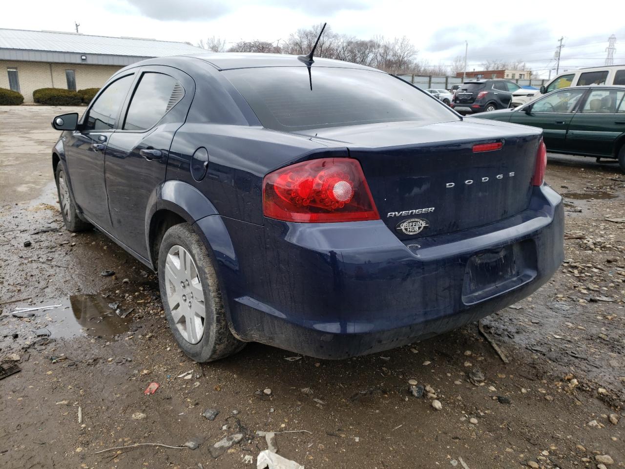 Photo 3 from auction – 2013 DODGE AVENGER SE with VIN 1C3CDZAB8DN576051