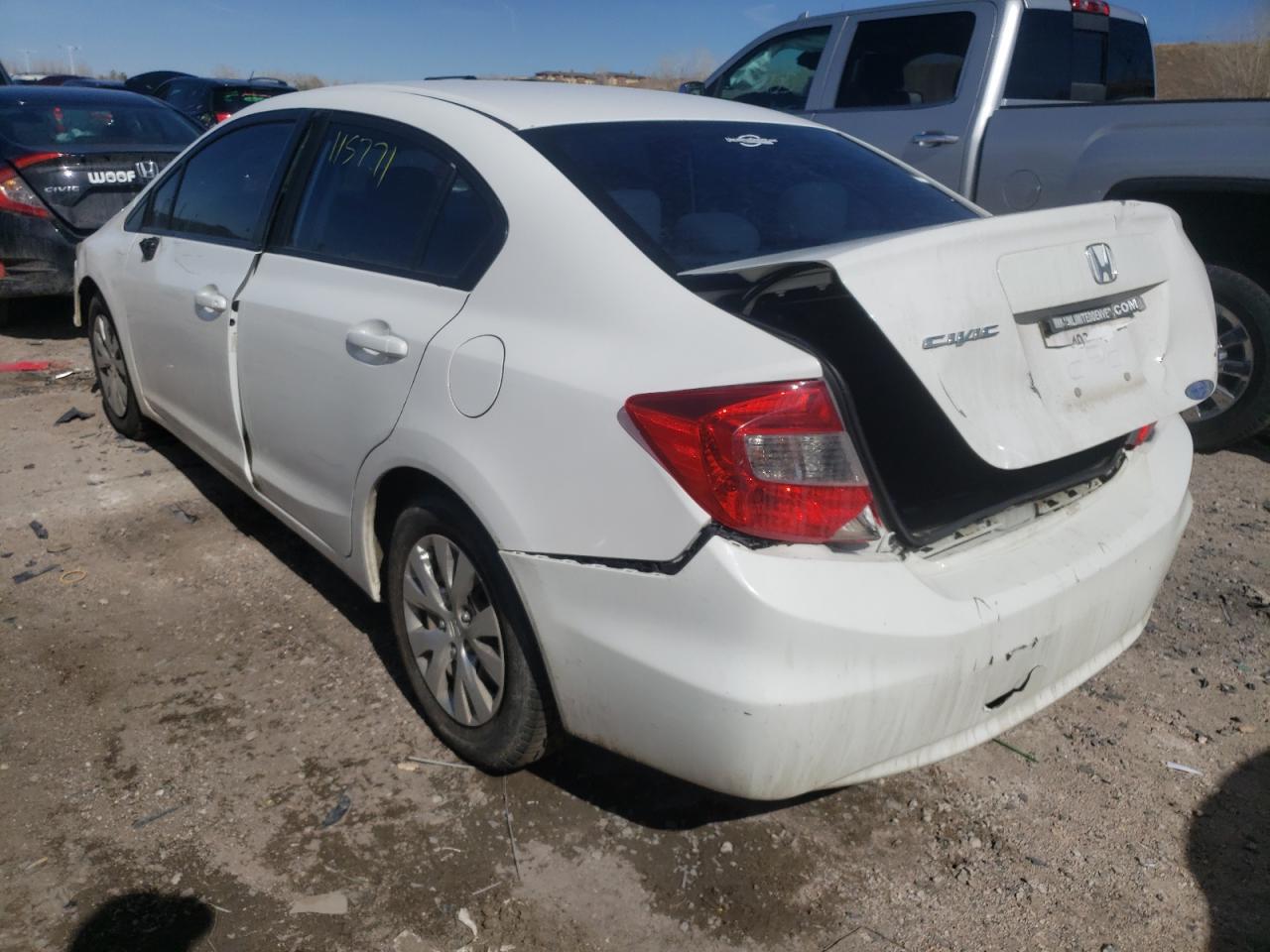 Photo 3 from auction – 2012 HONDA CIVIC LX with VIN 2HGFB2F55CH558785