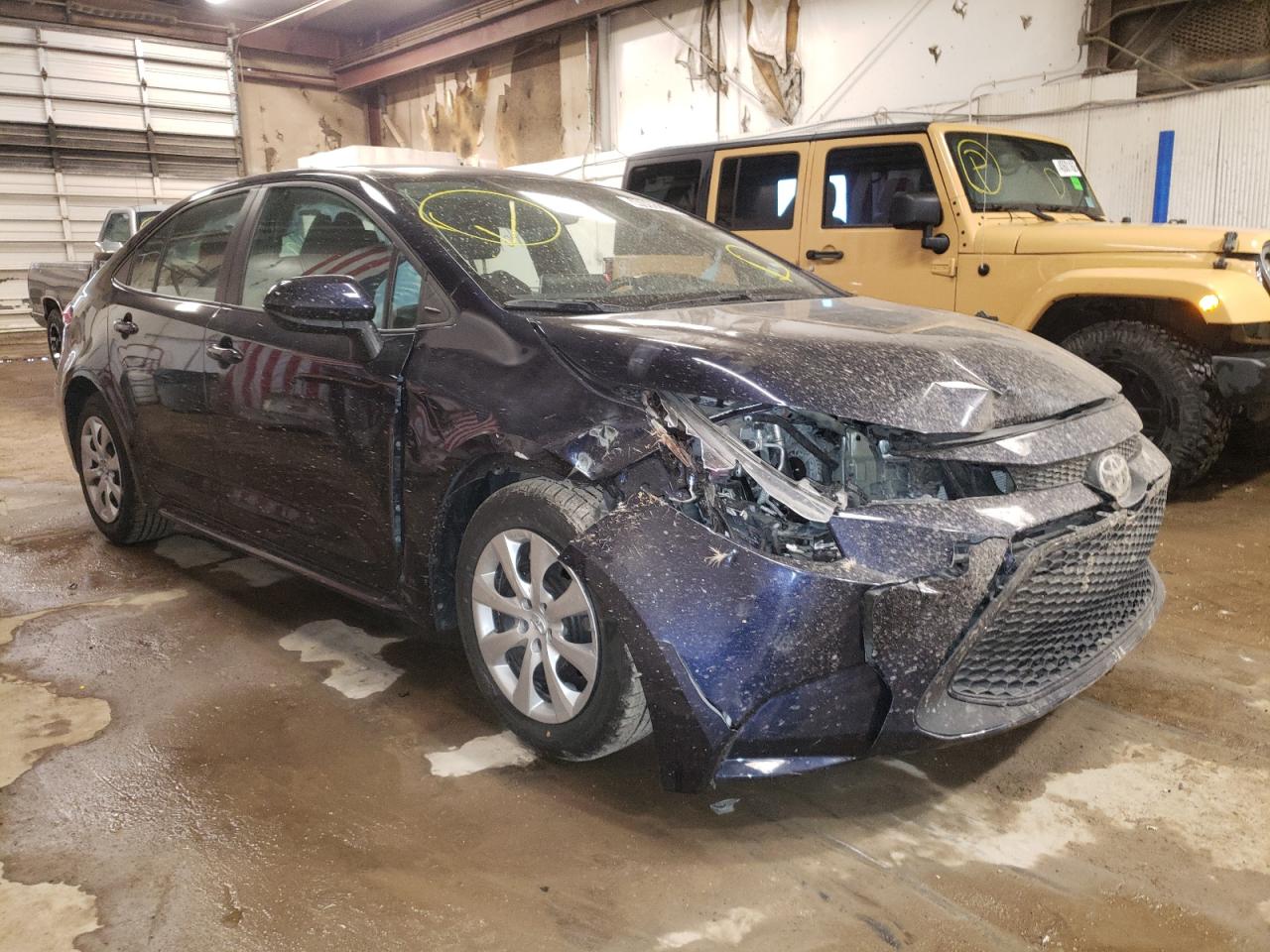 TOYOTA COROLLA LE 2021 with VIN 5YFEPMAEXMP185253 - Photo from auction