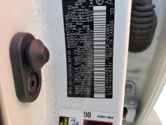 Photo 10 from auction – 2015 TOYOTA COROLLA L with VIN 2T1BURHE6FC355559